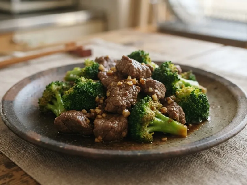 牛肉とブロッコリーの中華炒め