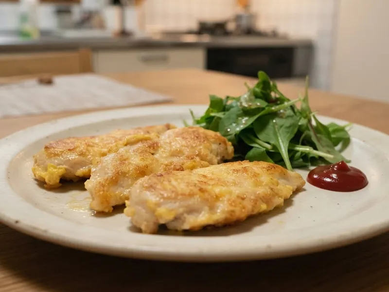 鶏むね肉のチーズピカタ