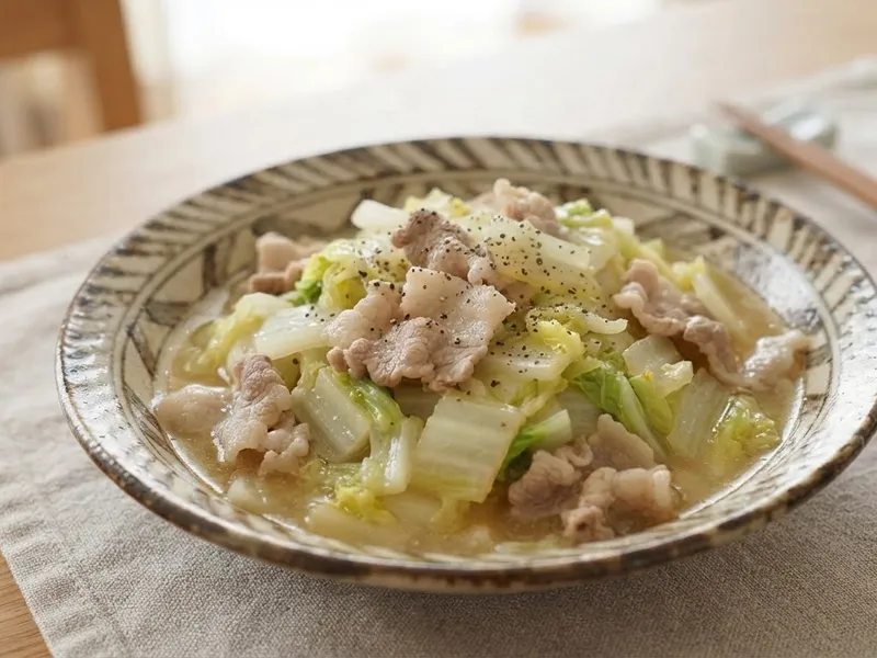 豚バラと白菜の塩うま煮