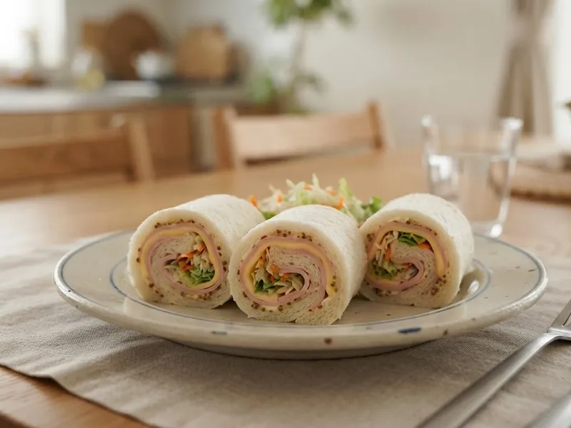 ハムとチーズのくるくるサンド