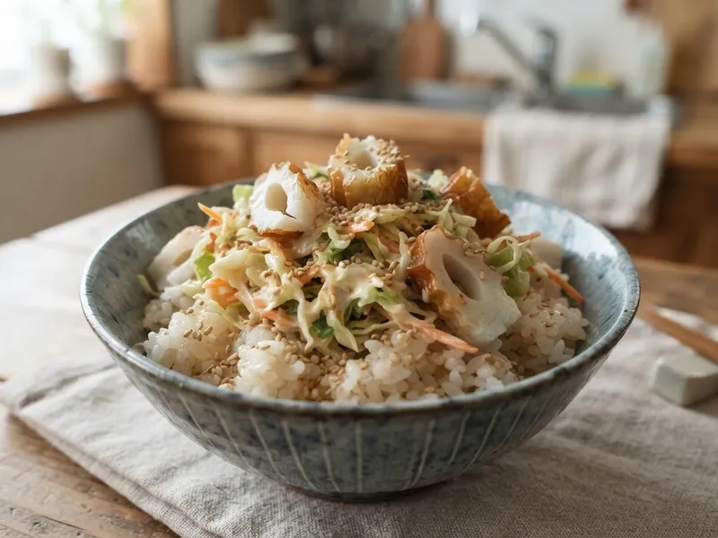ちくわのマヨサラダ丼