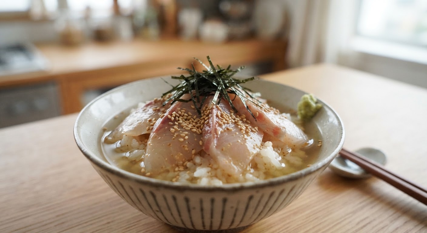 ごまだれ鯛茶漬け