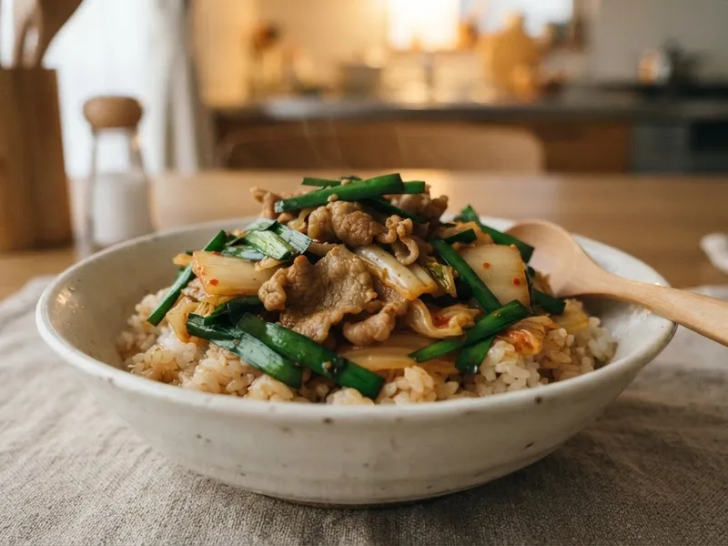 豚キムチ丼