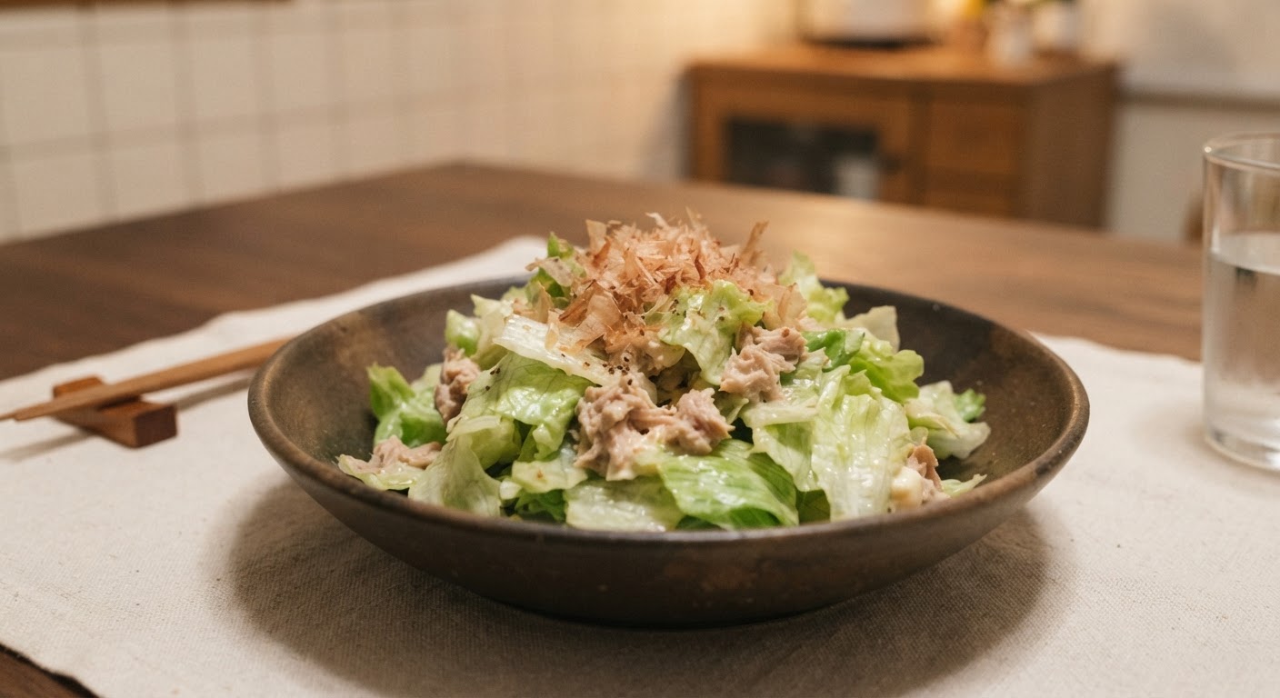 レタスとツナのマヨ和え