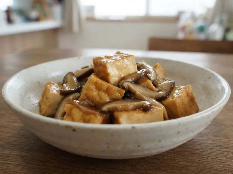 厚揚げとしいたけの中華うま煮